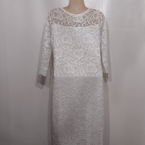 Hello MIZ Maternity White Dress. - Picture 3 of 6